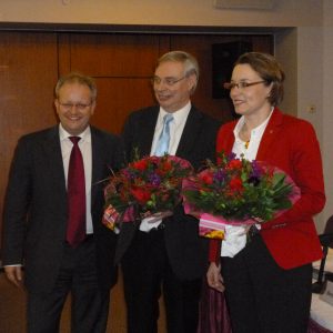 Sieger Manfred Gönsch und Herausforderin Dr. Ilja-Kristin Seewald