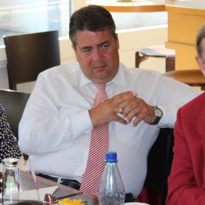 Landtagskandidatin Elke Barth, Sigmar Gabriel, Bundestagskandidat Elke Barth